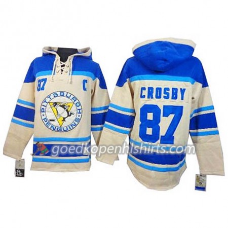 Pittsburgh Penguins Sidney Crosby 87 Cream Hoodie Sawyer - Mannen